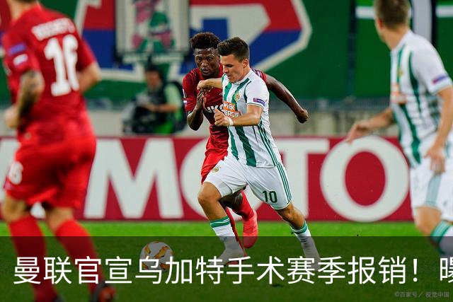 曼联官宣乌加特手术赛季报销！曝下笔引援人选，不会8000万买铁腰